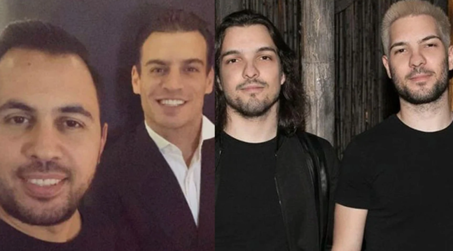  Από αριστερά, ο Μάνος Παπαδόπουλος, ο Δημήτρης Φιντιρίκος, ο Ευαγόρας και ο Βασίλης Λεβέντης