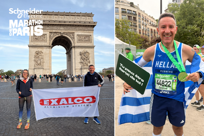Ο Κριστιάν Περάκης με την EXALCO στον Schneider Electric Marathon de Paris 2026